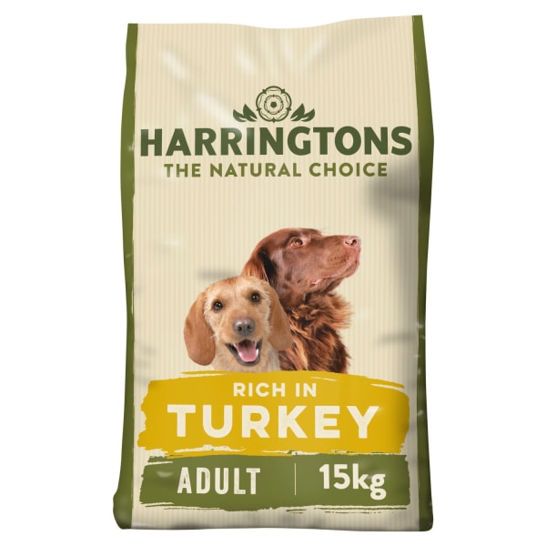 Image of Harringtons Complete Adult Dry Dog Food - Turkey & Vegetable, 15kg - Turkey & Vegetable