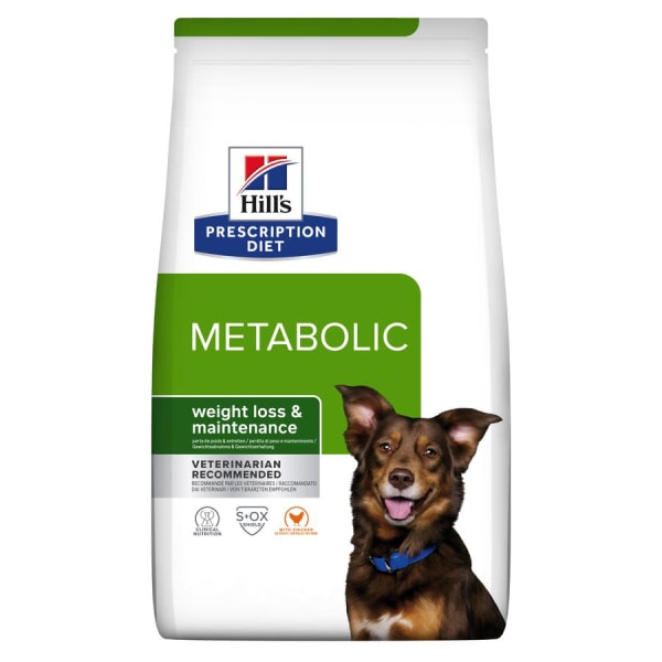 Image of Hill's Prescription Diet Metabolic Weight Management Dry Dog Food with Chicken, 4kg - Chicken