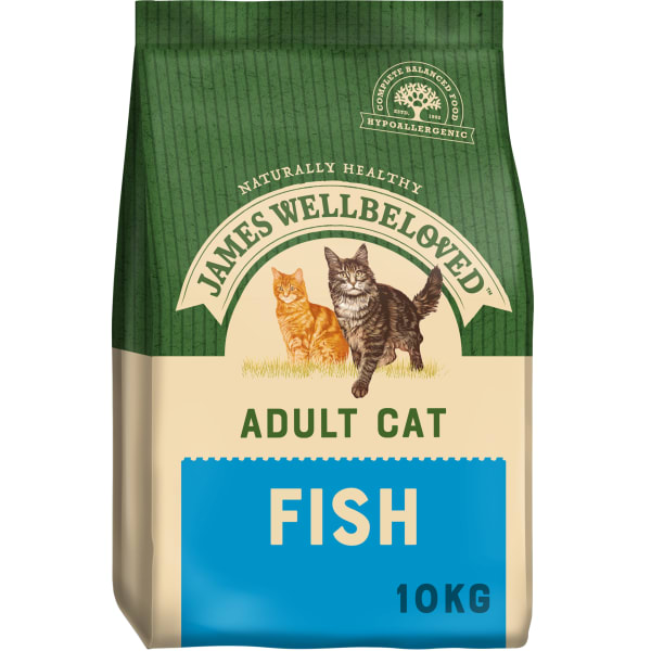 Image of James Wellbeloved Complete Adult Dry Cat Food - Fish, 4kg - Fish