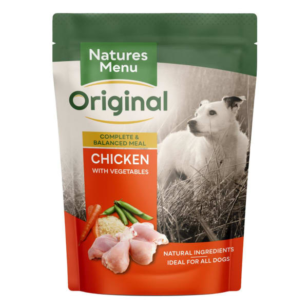 Image of Natures Menu Adult Wet Dog Food - Chicken & Vegetables, 8 x 300g - Chicken & Vegetables