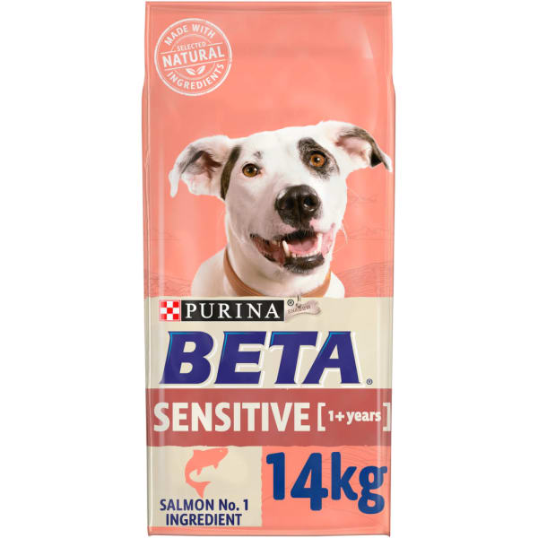 Image of BETA Sensitive Adult 1+ Years Dry Dog Food - Salmon & Rice, 14kg - Salmon & Rice
