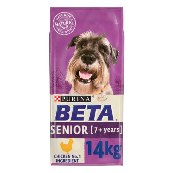 Image of BETA Senior 7 Years+ Dry Dog Food - Chicken, 14kg - Chicken
