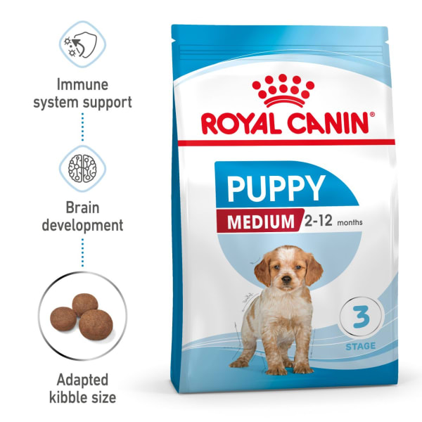 Image of Royal Canin Medium Puppy Dry Dog Food, 4kg