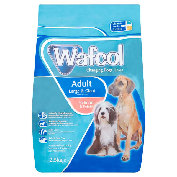 Image of Wafcol Adult Large/Giant Breed Salmon & Potato Dry Dog Food, 2.5kg