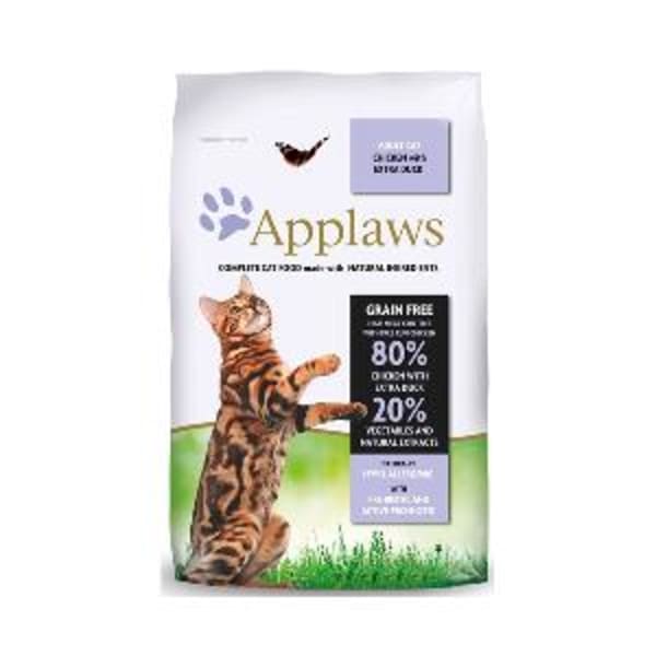 Image of Applaws Cat Dry Adult Chicken with Extra Duck, 2kg