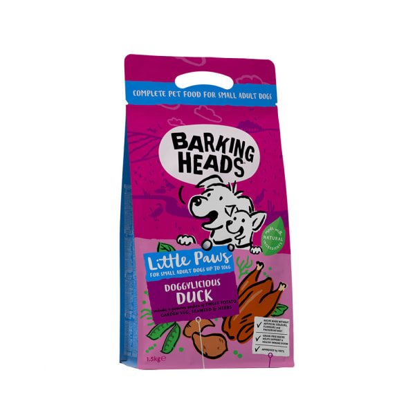 Image of Barking Heads Grain-Free Tiny Paws Quackers, 1.5kg