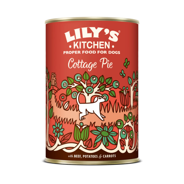 Image of Lily's Kitchen Cottage Pie Wet Dog Food, 6 x 400g - Beef, Potato & Carrot