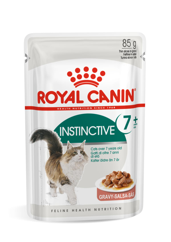 Image of Royal Canin Instinctive Adult 7+ Cat Wet Food - Gravy, 12 x 85g - Gravy