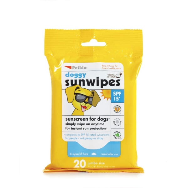 Image of Petkin Doggy Sunscreen Wipes, Pack of Wipes