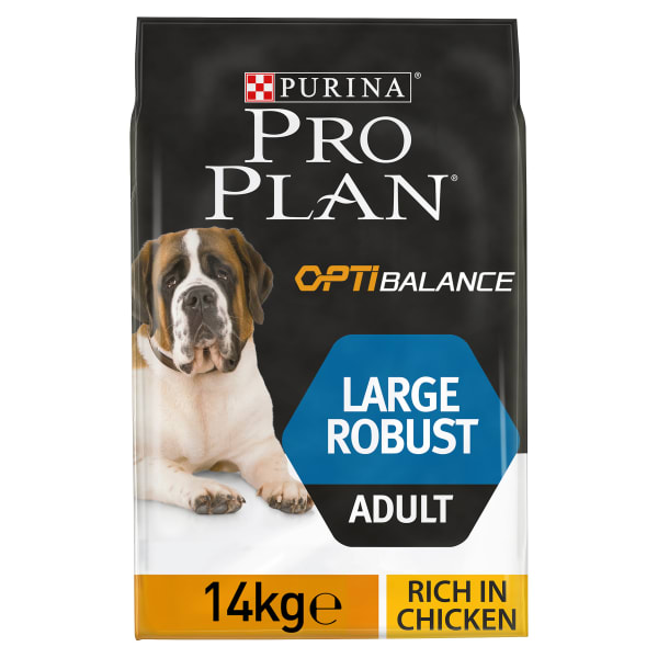Image of Purina Pro Plan Opti Balance Large Robust Adult Dry Dog Food - Chicken, 14kg - Chicken
