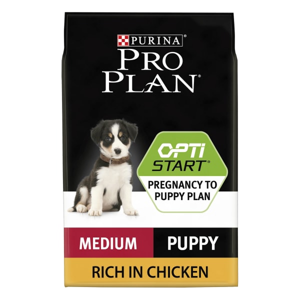 Image of Purina Pro Plan Opti Start Medium Puppy Dry Dog Food - Chicken, 3kg - Chicken