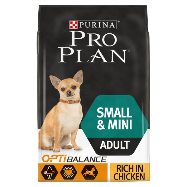 Image of Purina Pro Plan Opti Balance Small & Mini Adult Dry Dog Food - Chicken, 3kg - Chicken