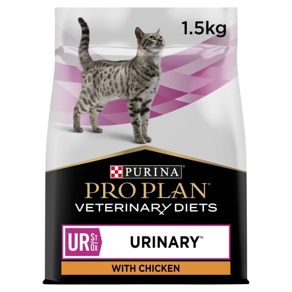Image of Purina Pro Plan Veterinary Diets UR St/Ox Urinary Adult Cat Dry Food - Chicken, 1.5kg - Chicken