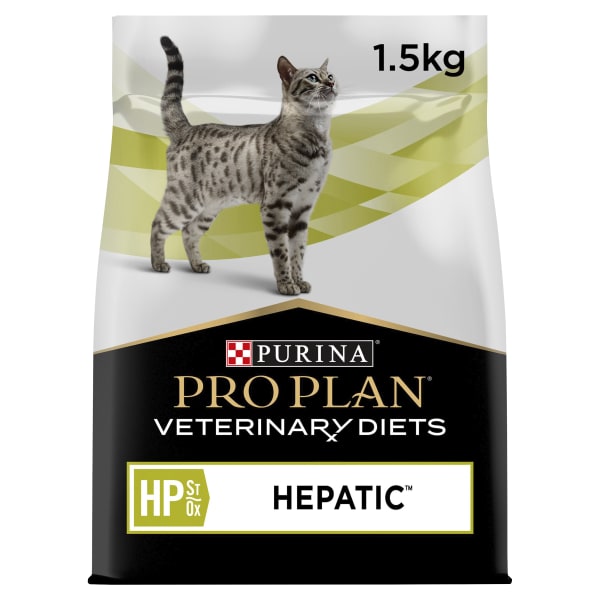 Image of Purina Pro Plan Veterinary Diets HP St/Ox Hepatic Dry Cat Food - Chicken, 1.5kg - Chicken
