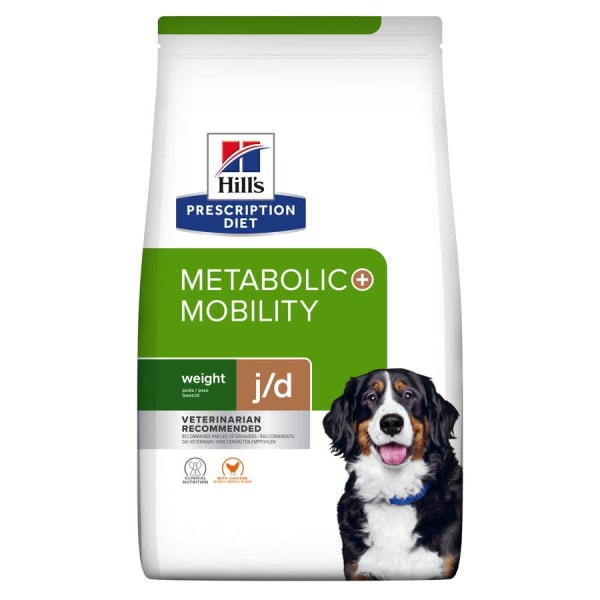 Image of Hill's Prescription Diet Metabolic + Mobility Weight Management Adult/Senior Dry Dog Food with Chicken, 12kg - Chicken