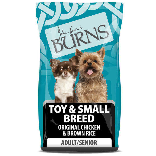 Image of Burns Toy & Small Adult Dry Dog Food - Original Chicken & Rice, 6kg - Chicken & Rice