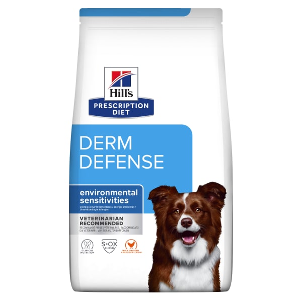Image of Hill's Prescription Diet Derm Defense Environmental Sensitivities Dry Dog Food - Chicken, 4kg - Chicken