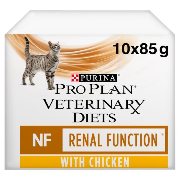 Image of Purina Pro Plan Veterinary Diets NF St/OX Renal Function Wet Food - Chicken, 10 x 85g - Chicken