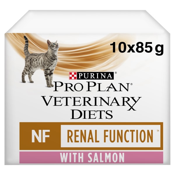 Image of Purina Pro Plan Veterinary Diets Renal Function Wet Cat Food - Salmon, 10 x 85g