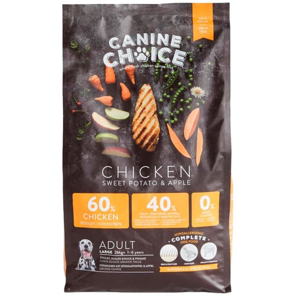 Image of Canine Choice Grain Free Large Adult Dry Dog Food - Chicken, 1.5kg - Chicken