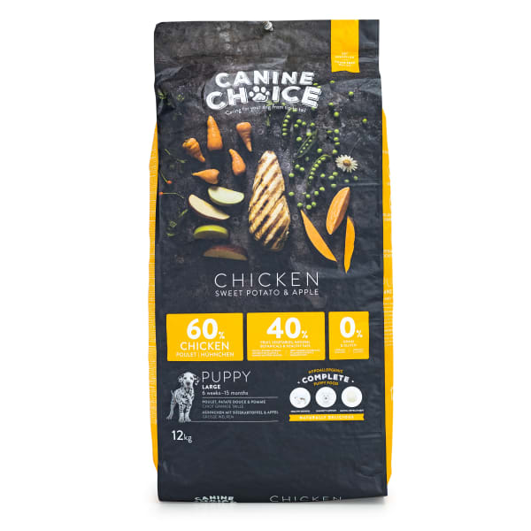 Image of Canine Choice Super Premium Grain Free Large Puppy Dry Dog Food - Chicken, 12kg - Chicken