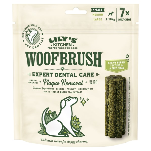 Image of Lily's Kitchen WoofBrush Dental Small Adult Dog Treats, Small - 7 sticks