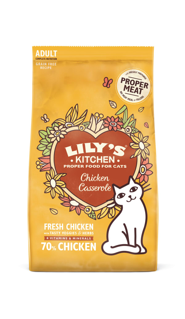 Image of Lily's Kitchen Adult Dry Cat Food - Chicken Casserole, 2kg - Chicken Casserole