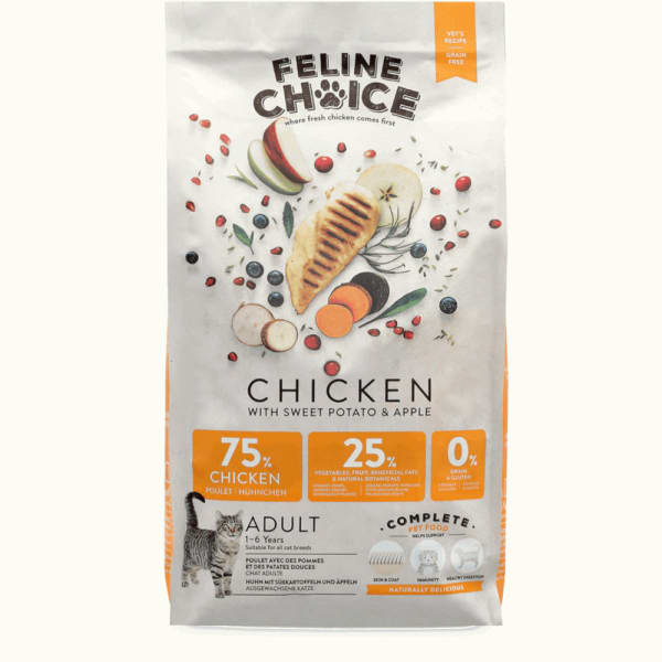 Image of Feline Choice Complete Adult Cat Dry Food - Chicken, 6kg - Chicken