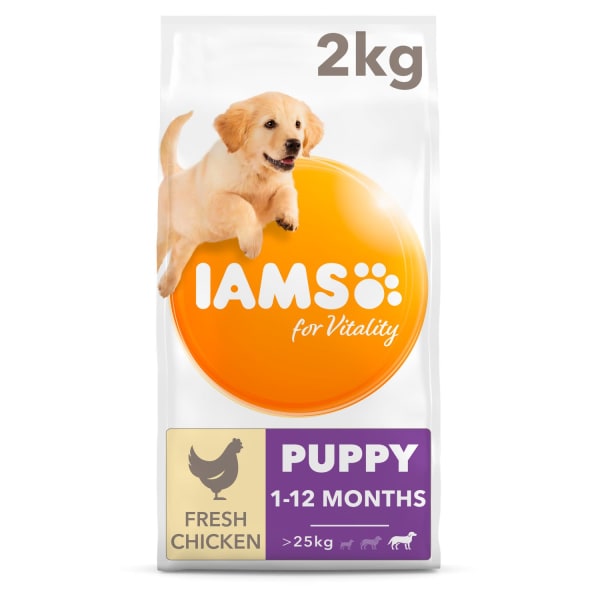 Image of IAMS for Vitality Large Puppy Dry Dog Food - Chicken, 2kg - Chicken