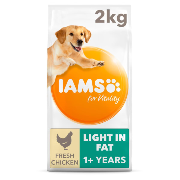 Image of Iams Vitality Adult Light in Fat Dry Dog Food - Chicken, 2kg - Chicken