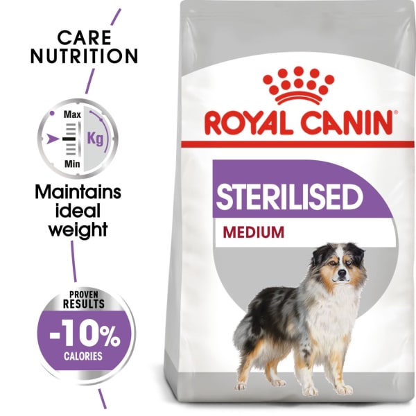 Image of Royal Canin Medium Sterilised Care Adult Dry Dog Food, 3kg