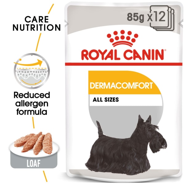 Image of Royal Canin Dermacomfort Care Adult Wet Dog Food, 12 x 85g Chicken & Beef
