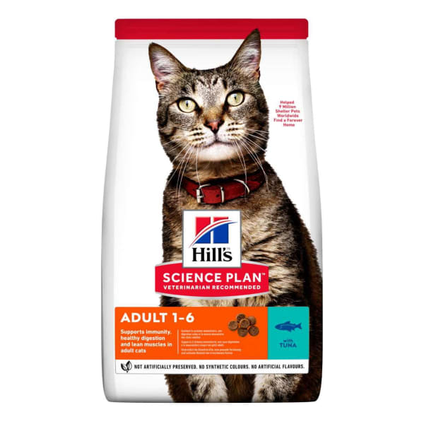 Image of Hill's Science Plan Adult Tuna Dry Cat Food, 1.5kg - Tuna