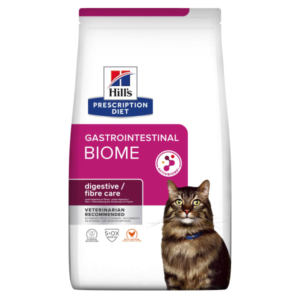 Image of Hill's Prescription Diet Gastrointestinal Biome Dry Cat Food with Chicken, 1.5kg - Chicken