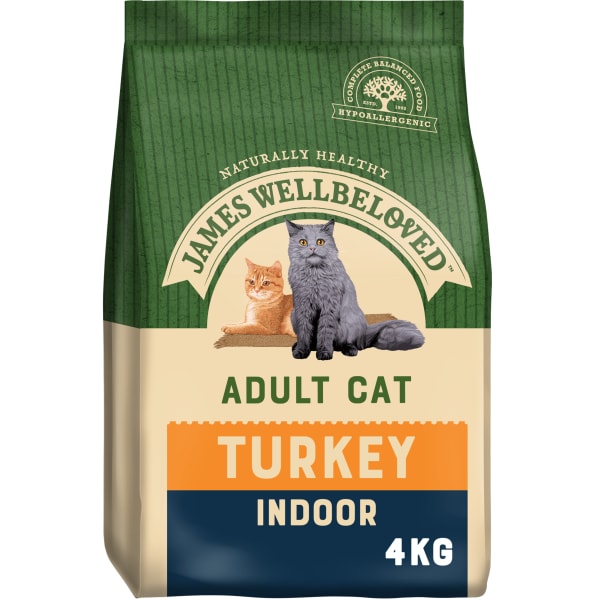 Image of James Wellbeloved Indoor Adult Dry Cat Food - Turkey, 1.5kg - Turkey