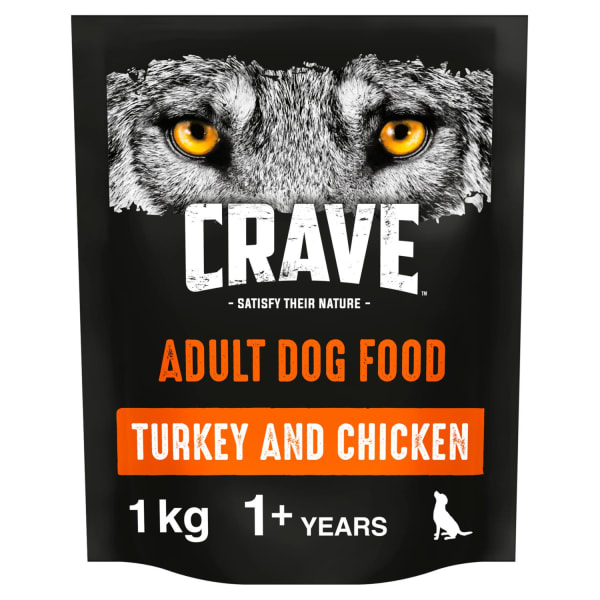 Image of Crave Natural Grain Free Adult Dry Dog Food - Turkey & Chicken, 2.8kg - Turkey & Chicken