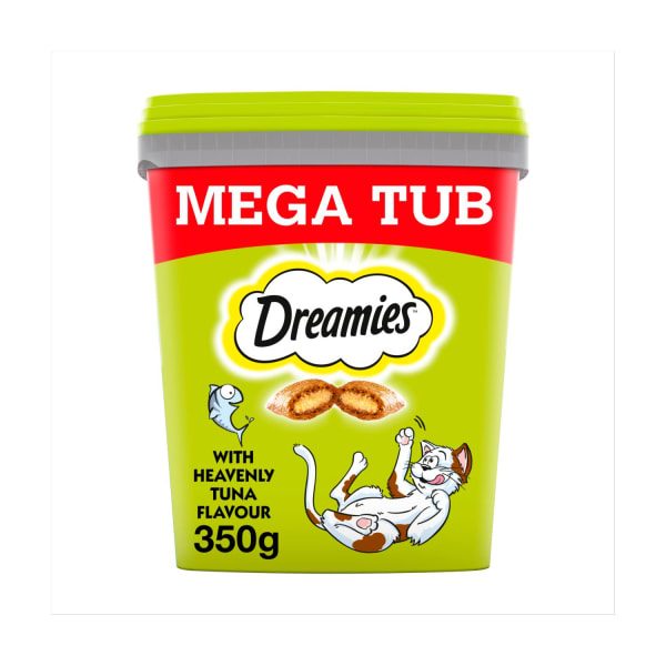 Image of Dreamies Cat Treats Mega Tub - Tuna, 350g - Tuna
