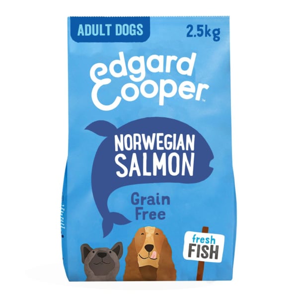 Image of Edgard & Cooper Fresh Norwegian Grain Free Adult Dry Dog Food - Salmon, 2.5kg - Salmon