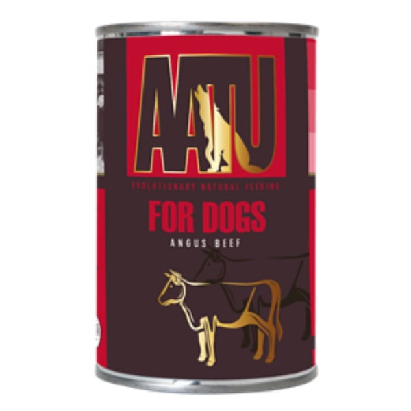 Image of Aatu Adult Wet Dog Food Tins - Angus Beef, 6 x 400g - Angus Beef