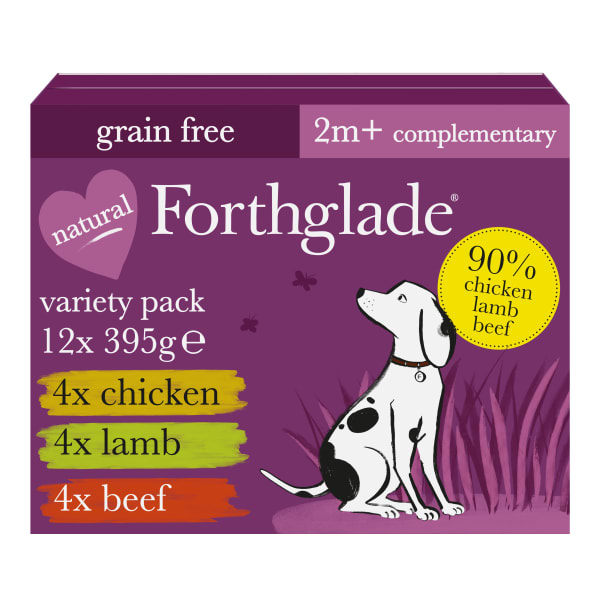 Image of Forthglade Adult Wet Dog Food - Variety Case, 12 x 395g - Variety Pack