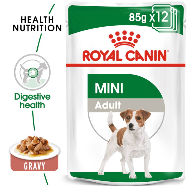 Image of Royal Canin Mini Adult Wet Dog Food, 12 x 85g Chicken & Beef