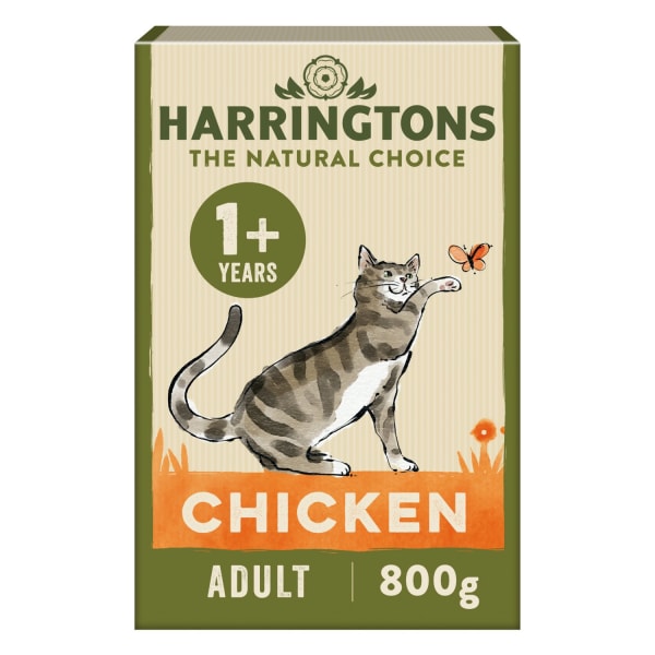 Image of Harringtons Complete Adult Dry Cat Food - Fresh Chicken, 800g - Chicken
