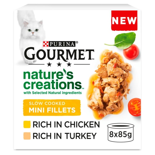 Image of Gourmet Natures Creation Adult Wet Cat Food - Meat, 8 x 85g - Meat