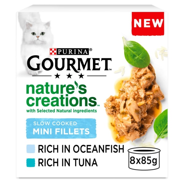 Image of Gourmet Natures Creation Adult Wet Cat Food - Fish, 8 x 85g - Fish