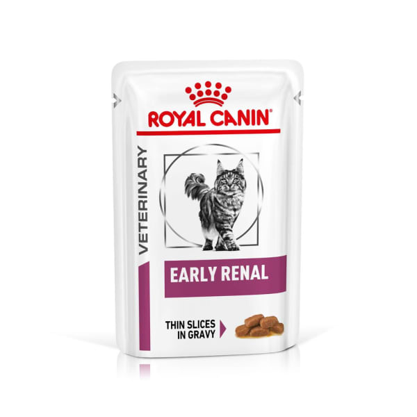 Image of Royal Canin Veterinary Diet Early Renal Adult Wet Cat Food, 12 x 85g Chicken & Beef