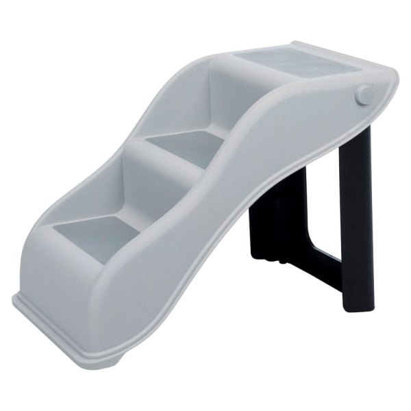 Image of Trixie Foldable Non Slip Dog Steps in Grey, 34cm x 39cm x 54cm