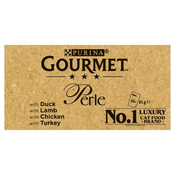 Image of Gourmet Perle Adult Mini Fillets Pouches Ocean Delicacies Wet Cat Food - Mixed Selection, 96 x 85g - Mixed Selection