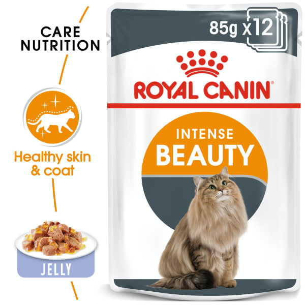 Image of Royal Canin Adult Intense Beauty Wet Cat Food, 12 x 85g Chicken & Beef