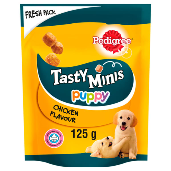 Image of Pedigree Tasty Minis Puppy Dog Treats - Chicken, 125g - Chicken