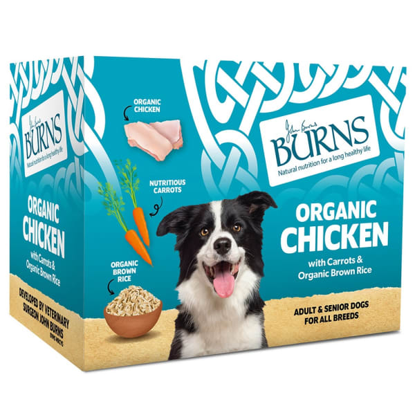Image of Burns Adult Wet Dog Food Pouches - Chicken, 6 x 395g
